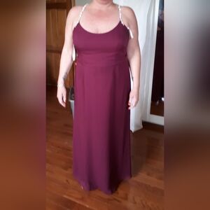 Burgundy Gown